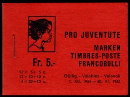 MH Pro Juventute Nr. 3 von 1954 ** SBK 150.-