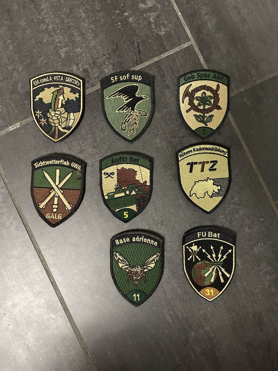 Schweizer Armee Placchette & Badge: Badges Klett - Lot – Usato da Nänikon venduto da Axeed