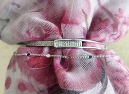 Elegantes Set Armreif + Armkette aus Silber 925