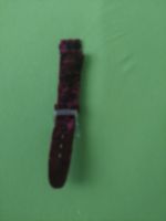 Swatch Uhrenarmband Rot Samt Leder neuwertig