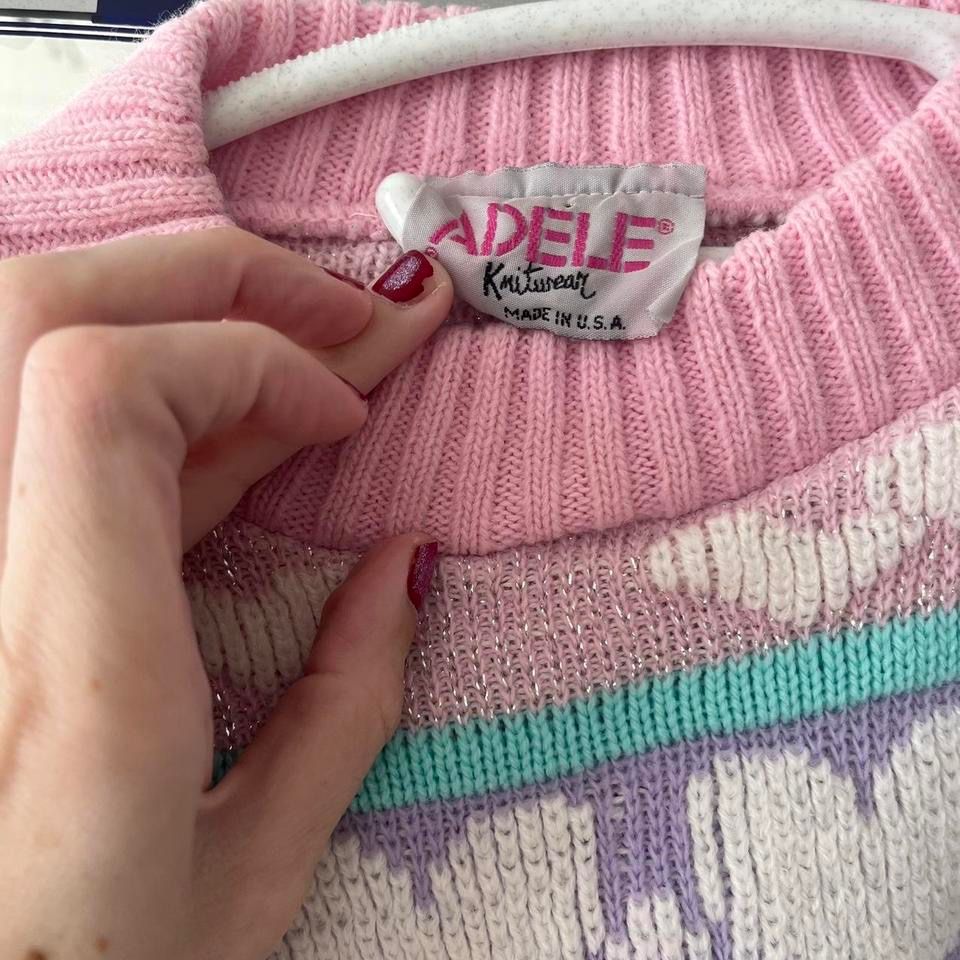 Maglioni & Felpe: Adele Vintage Dalmatiner Sweater 80s Grösse S – Usato da Grenchen venduto da sojalatte 3