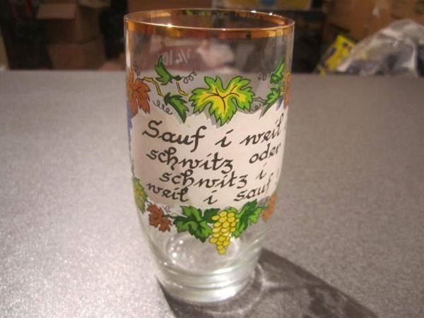 Bicchieri: Glas mit Spruch – Usato da Zürich venduto da Motzkuh