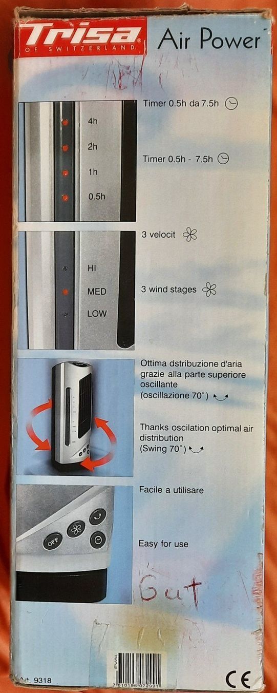 Trisa Ventilatori: TRISA Air Power Tischventilator – Nuovo (secondo la descrizione) da Seuzach venduto da VT-Collections2 5