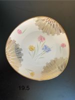 Winterling Teller, Dekor mit Blumen und Gold, Ø 19.5 cm