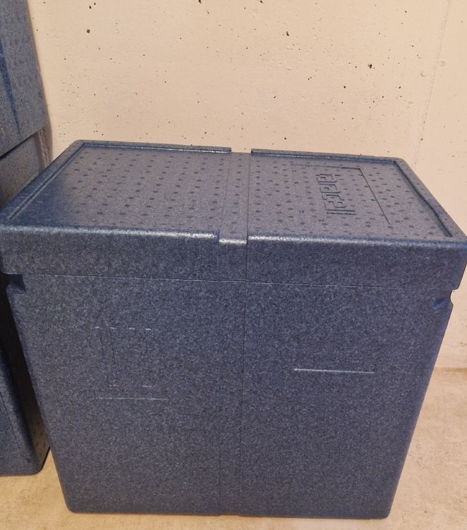 Thermobox Contenitore Termico 42 Litri, In Polipropilene Espanso, Nero, Per Trasporto Alimenti