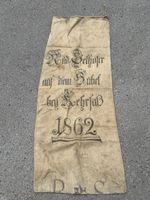 Antiker Getreidesack Kornsack Mehlsack Hubel Kehrsatz 1862