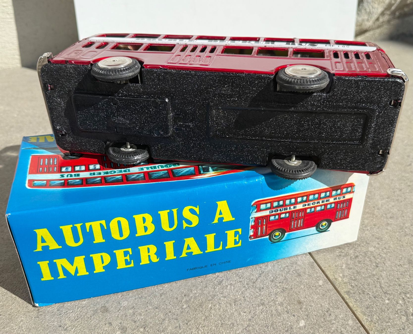 Modellini d'auto: Double Decker Bus en tôle lithographiée MF 185 – Usato da Denges venduto da peumens 3
