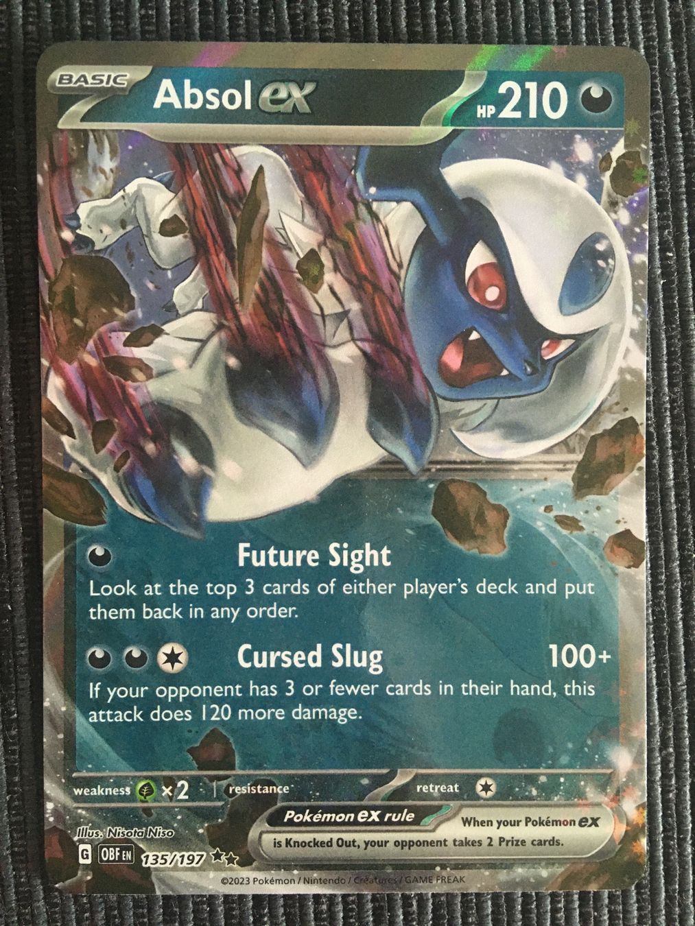 Pokémon Carte collezionabili: Pokemon Obsidian Flames Absol EX Englisch – Nuovo (secondo la descrizione) da Wabern venduto da Collectfun