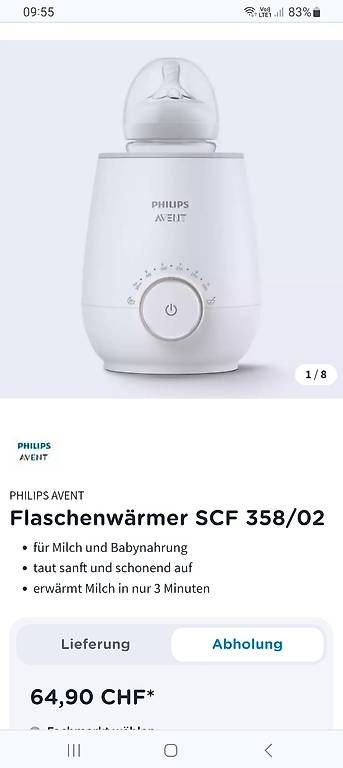 Cibi & Specialità: Flaschenwärmer Philips Avent – Usato da Düdingen venduto da RebeccaR01