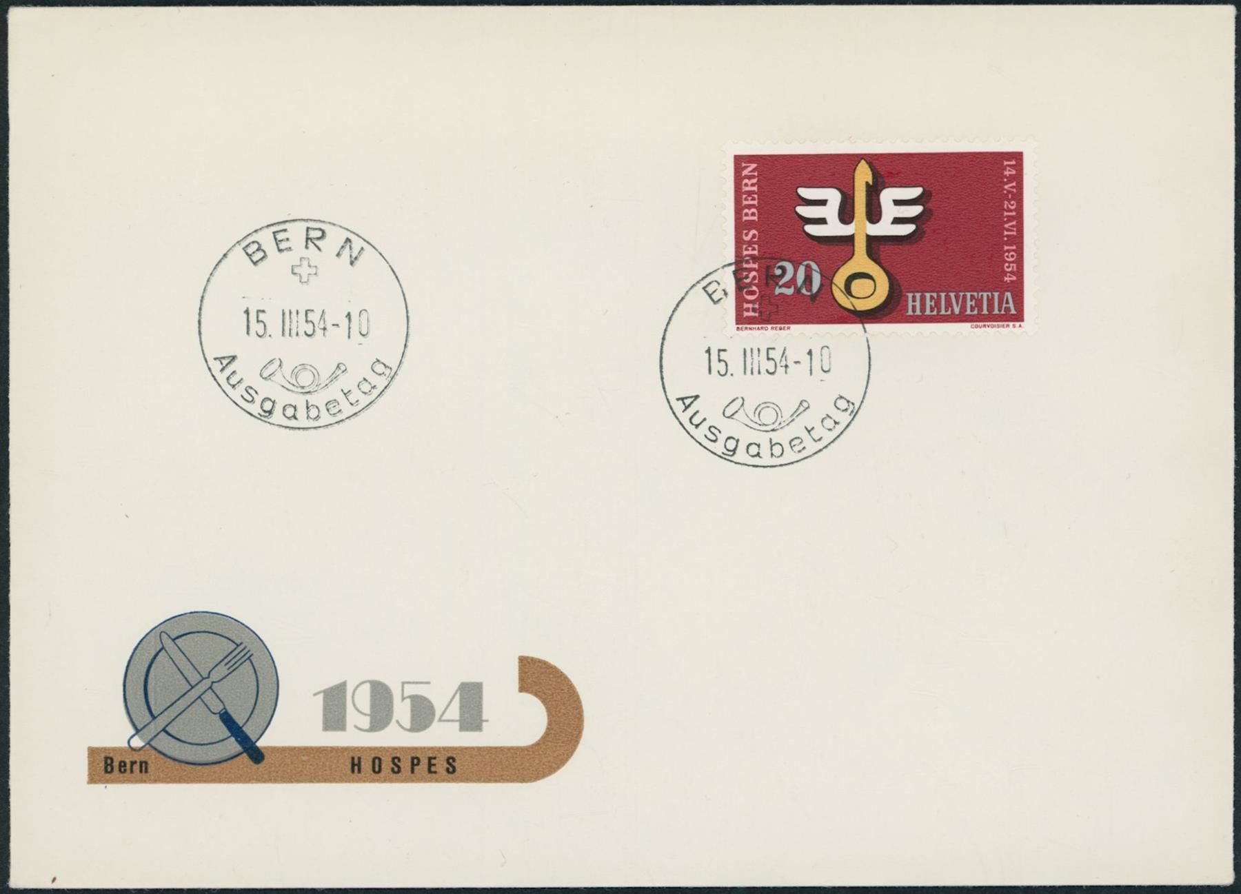 Tous les timbres: 1954 - Werbemarken - FDC U1 ET • dt – D'occasion à Schindellegi par leecollect 2