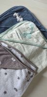 3 kuschelige Baby-Badetücher mit Kapuze, Top Zustand!