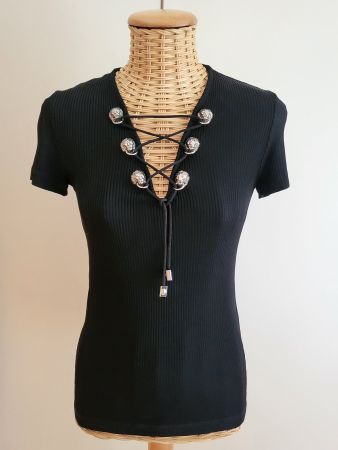 T-shirt Versus Versace noir, Taille S, été stylé garanti!