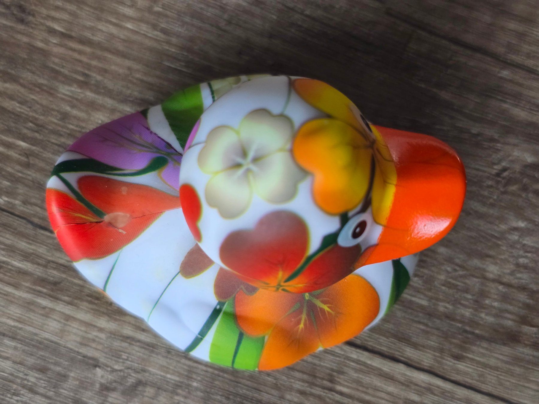 Lufthansa Giocattoli: Lufthansa First Class Badeente Gummiente Ente Flower Power – Nuovo (secondo la descrizione) da Küsnacht ZH venduto da Hitch1 5