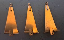 3 anciennes hélices 42 mm - 3 antik Propeller 42 mm