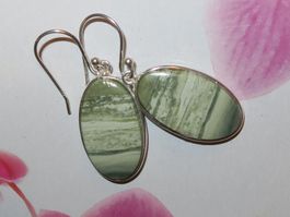 Ohrringe SERPENTINE 925 Silber fazetiert VP 69,-