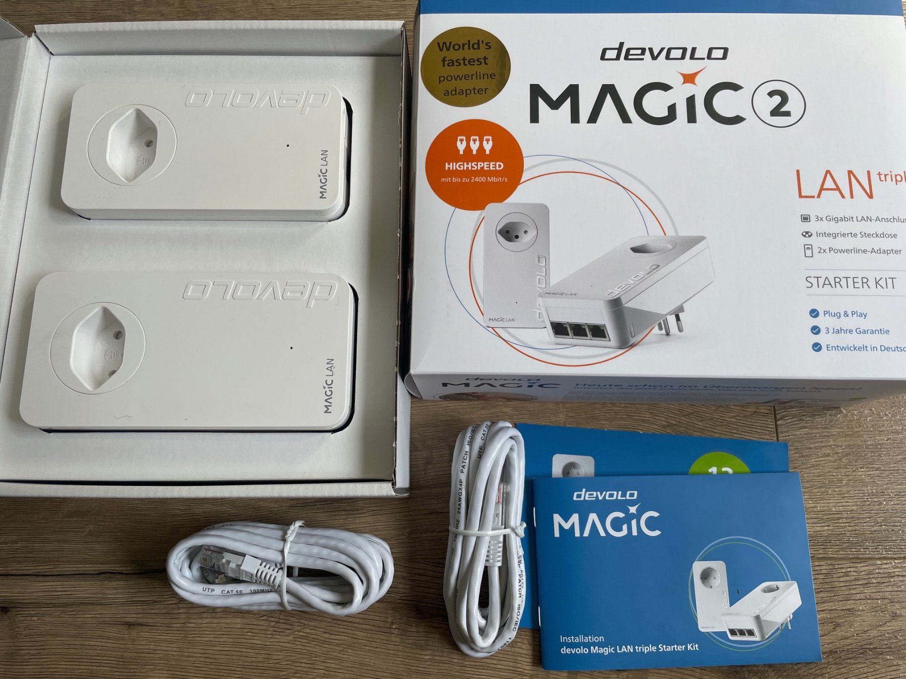Devolo Laufwerke & Adapter: devolo Magic 2 LAN triple Starter Kit – Gebraucht aus St. Gallen von Cosmo4
