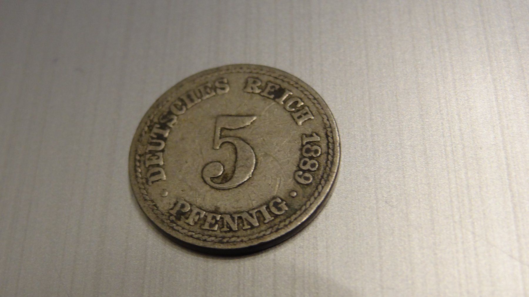 Tutti le monete: 1889 5 Pfennig Deutsches Reich – Usato da Olten venduto da pechsisa1