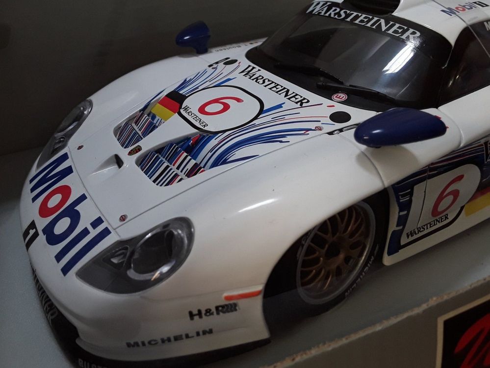 UT Models 1/18 Scale 180 966625 Porsche 911 GT 1 Le Mans 1996 Signed Reworked | UK
