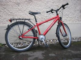 Leopard Kindervelo 24 Zoll rot