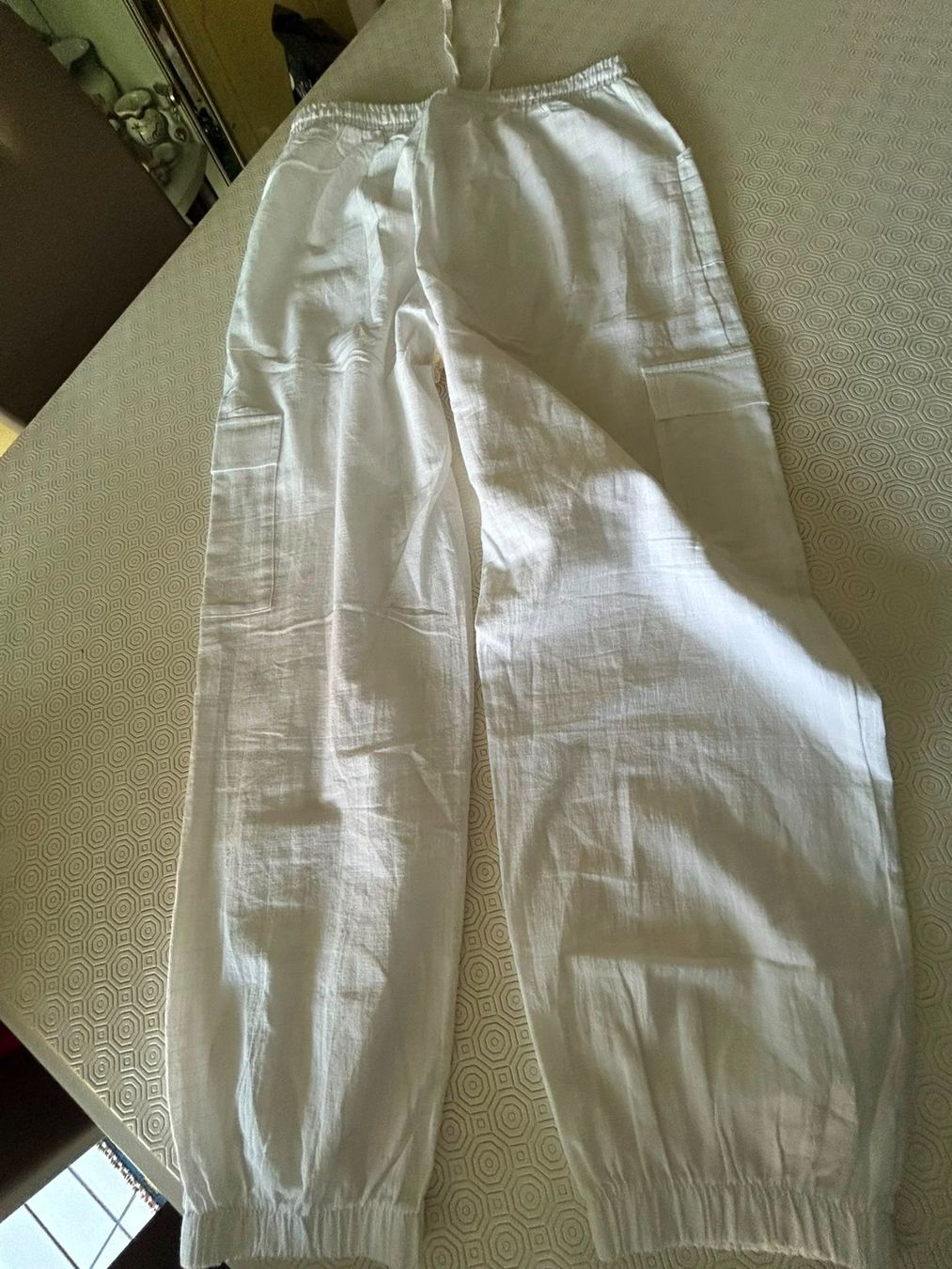 Tezenis Hosen: Pantaloni estivi bianchi cargo Tezenis tg.L – Gebraucht aus Melano von H-Sara 1