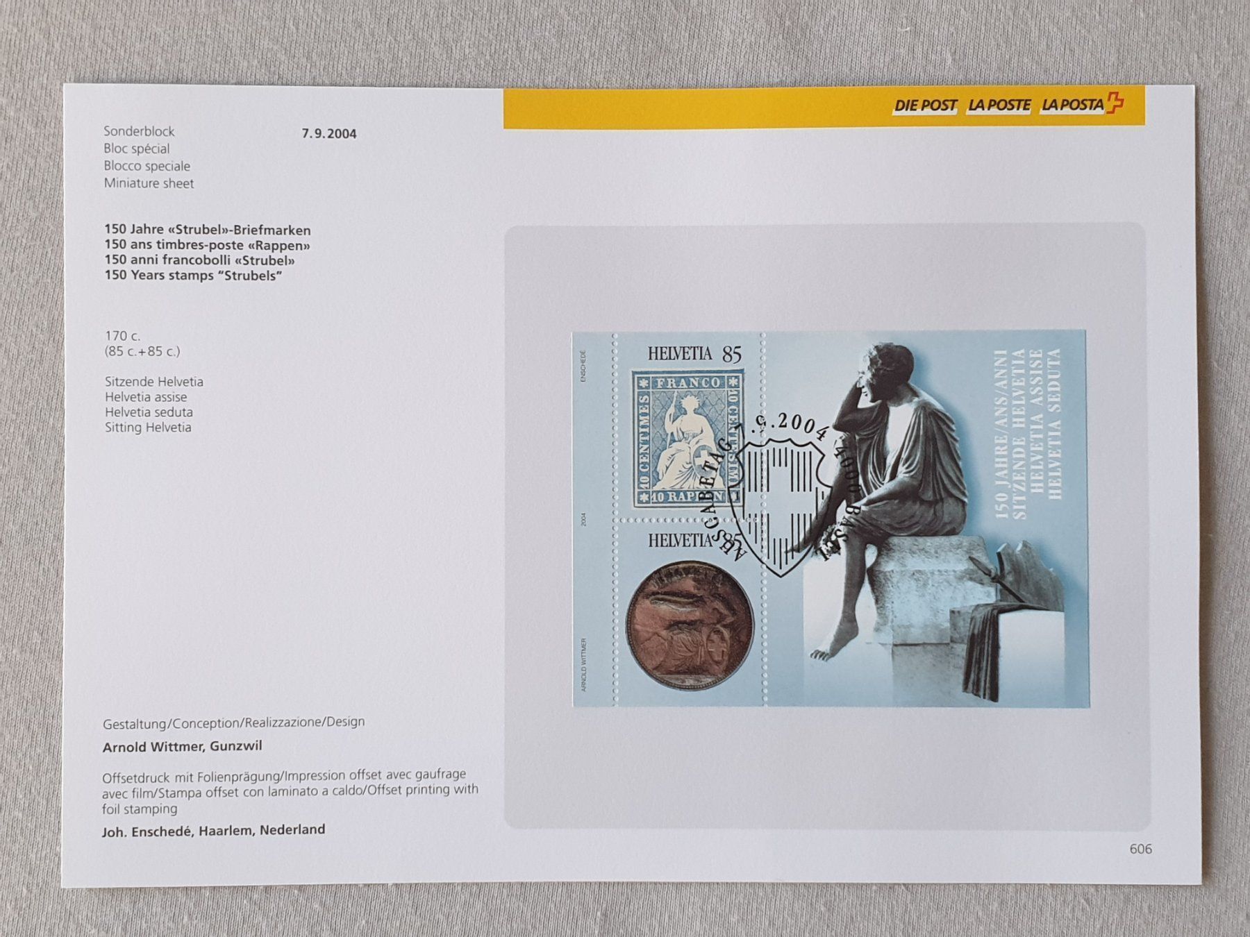 Tutti i francobolli: (294)Sammelblatt2004 Strubel-Briefmarken – Usato da Schwarzhäusern venduto da Inot3