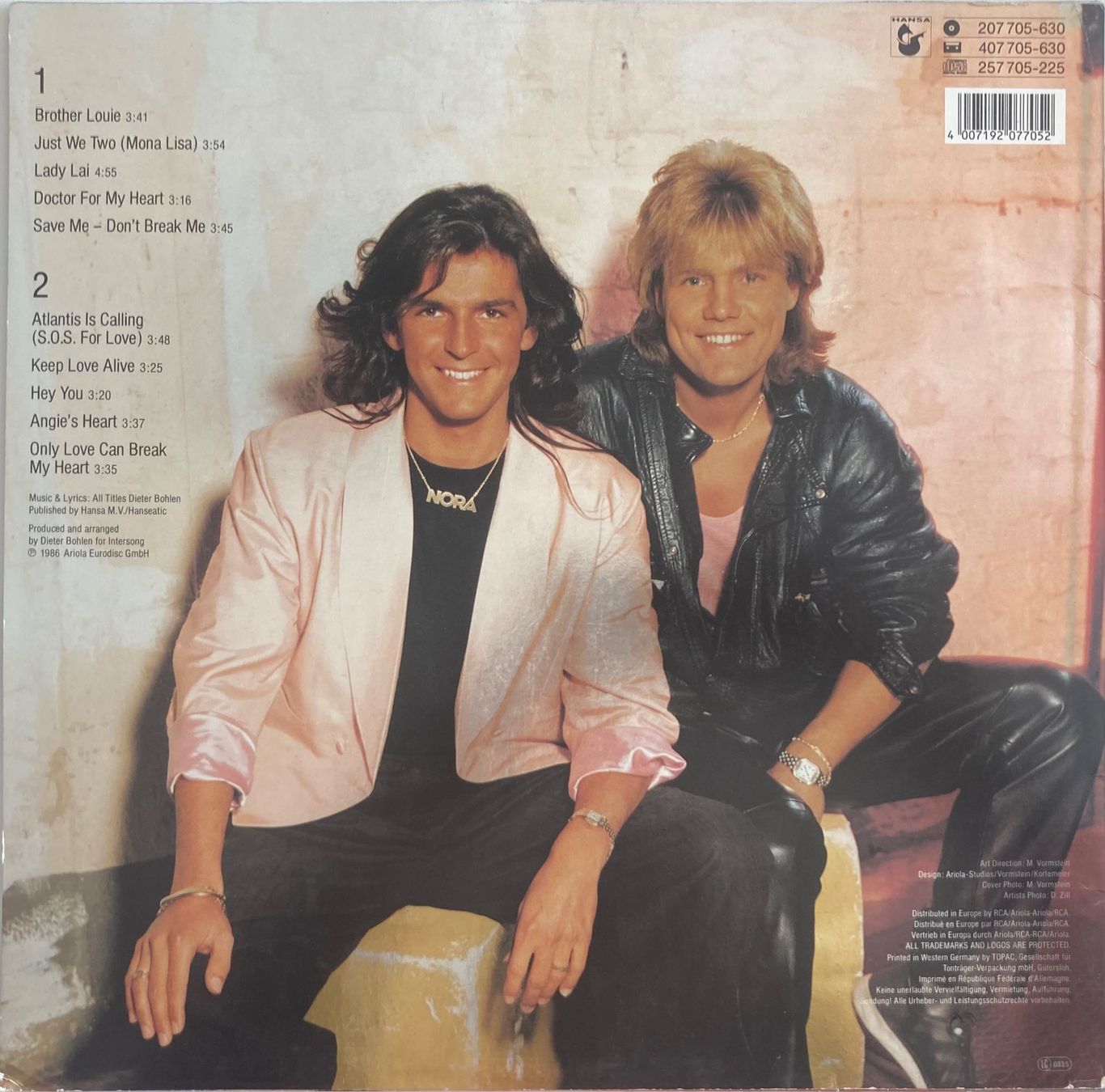 Dischi in vinile: MODERN TALKING - READY FOR ROMANCE – Usato da Poliez-Pittet venduto da Newtown-Records 1