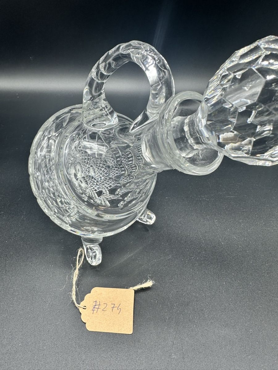 Caraffe: Genuine Lead Crystal Pointed Tilted Decanter – Usato da Villmergen venduto da JacRon 5
