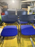 8 Vitra Freischwinger in blau