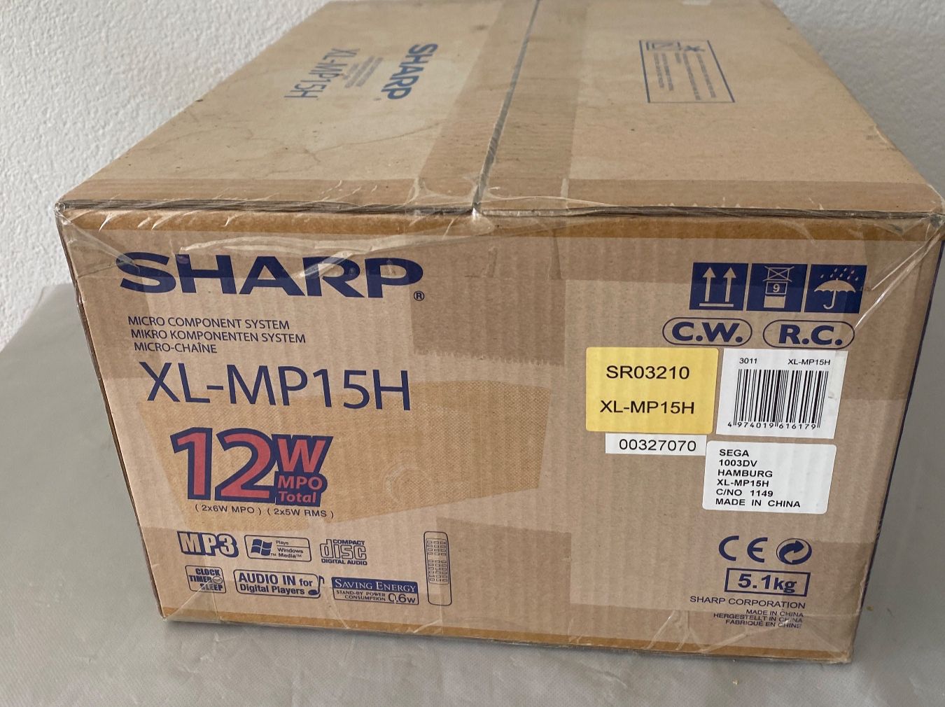 Sharp Audio- & Mediensysteme: Sharp XL-MP15H Microanlage CD MP3 neu OVP ungeöffnet – Gebraucht aus Nyon von dar_78qd 2