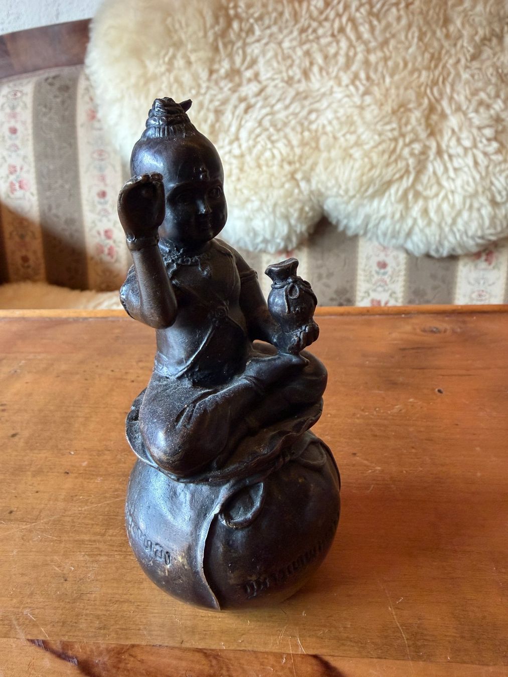 Statuette: Kuman Thong Statue aus Thailand Bronze – Usato da Zofingen venduto da Schekke 2