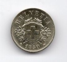 (1079) Schweiz, 20 Rappen, 1850, Super, stgl