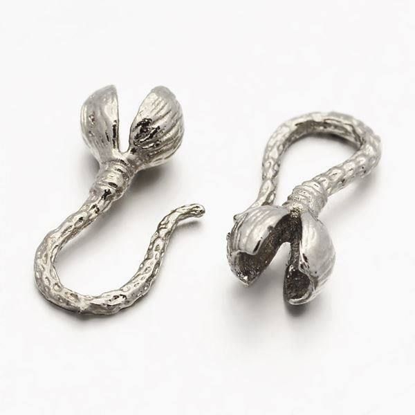 Perle (finte): 10 Endteil Kappe Metall 19x8.5x6mm – Nuovo (secondo la descrizione) da Alpnachstad venduto da perlengaby