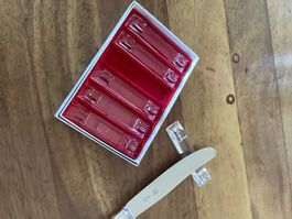 Messerbänkli Kristall, Vintage, 60er Jahre, Topzustand
