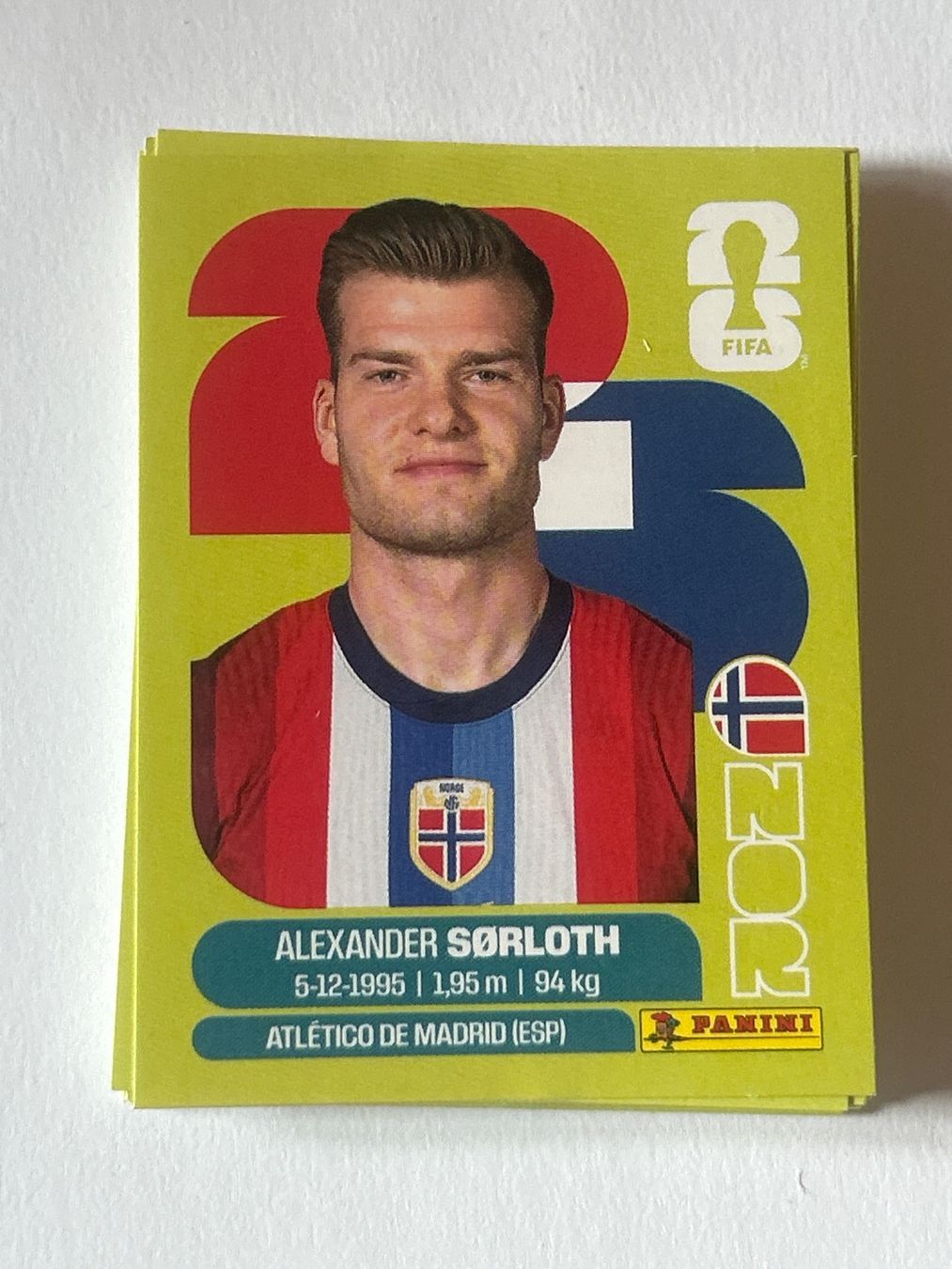 Panini Carte collezionabili: Panini WM 2026 Sticker - Sorloth NOR 16 – Nuovo (secondo la descrizione) da Troistorrents venduto da sim_d75d