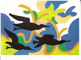 Charles Lapique, Les Cormorans, Galerie Nathan 1986