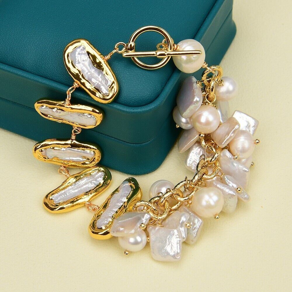 Bracciali & Braccialetti: Wunderschön Design Perlen Armband Perle Echt 20 cm Bracelet – Nuovo (secondo la descrizione) da Prilly venduto da ilyria73 6
