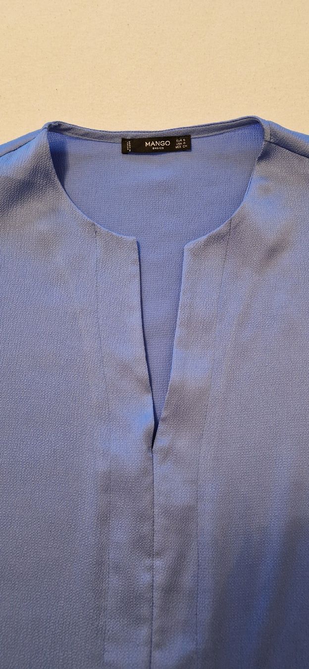 Mango Camicette: MANGO Elegante Bluse mit V-Ausschnitt, blau, Gr. S – Nuovo (secondo la descrizione) da Allschwil venduto da merve_g 5