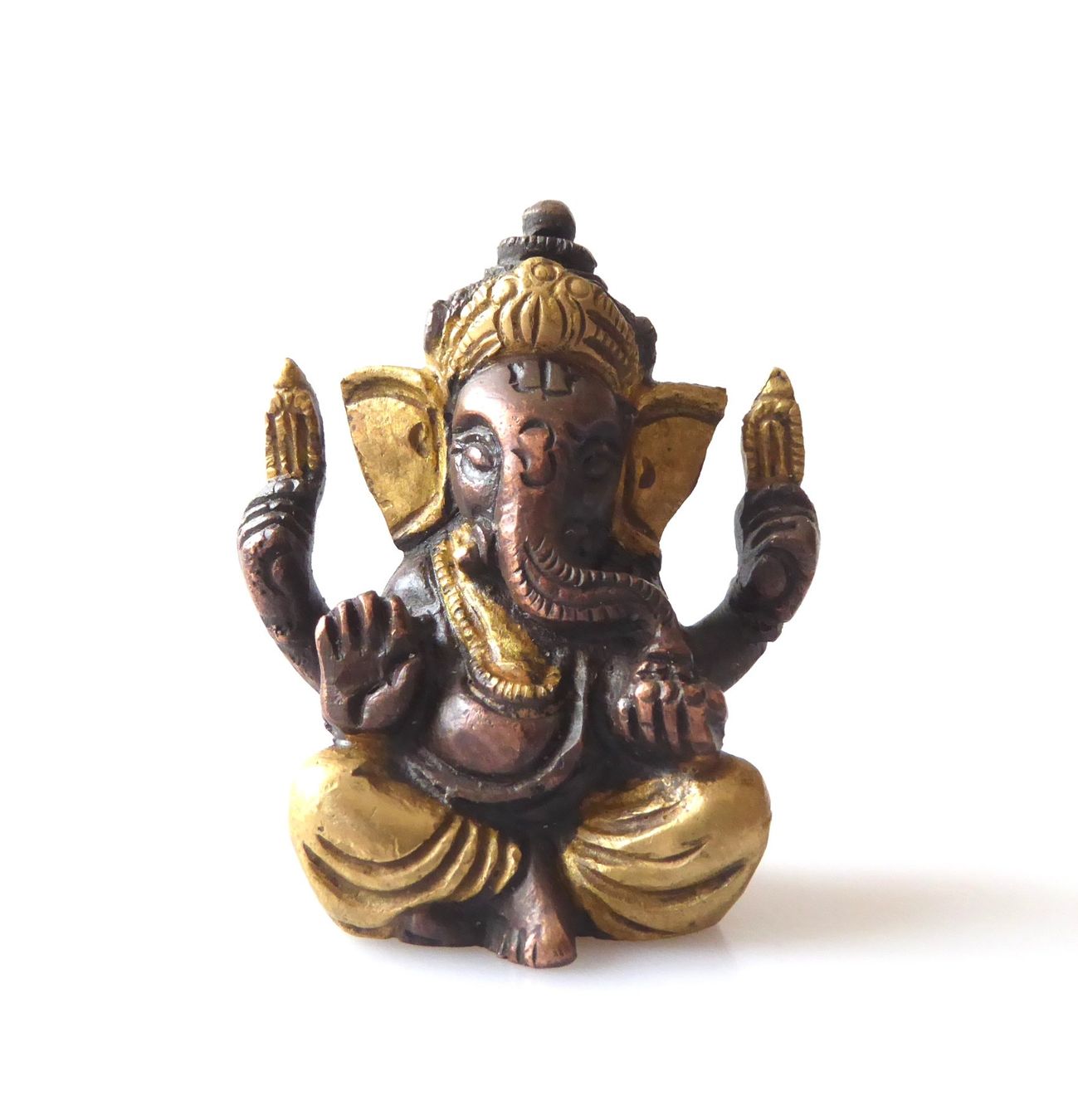 Statuette: Ganesha klein - Messing-Figur – Nuovo e nell'imballaggio originale da Mauren venduto da Yeelen