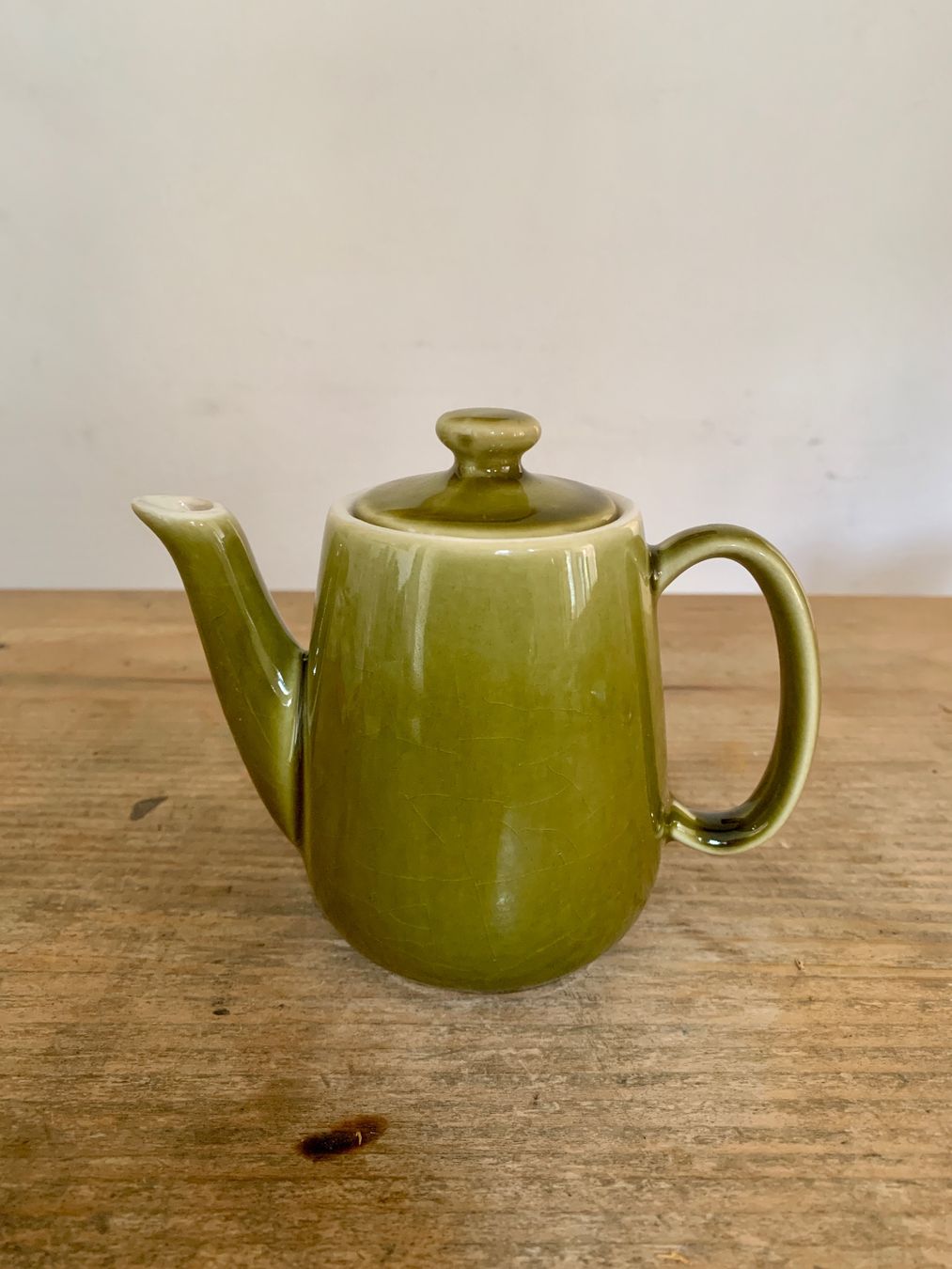 Teiere: Olivgrüne Kaffee- oder Teekanne / Kaffeekrug 0.35 l – Usato da Zürich venduto da Les_Zurichois