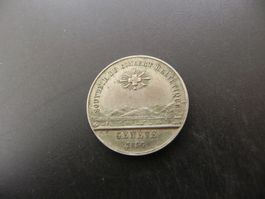 Jeton Souvenir du Concert Helvetique Genève 1856