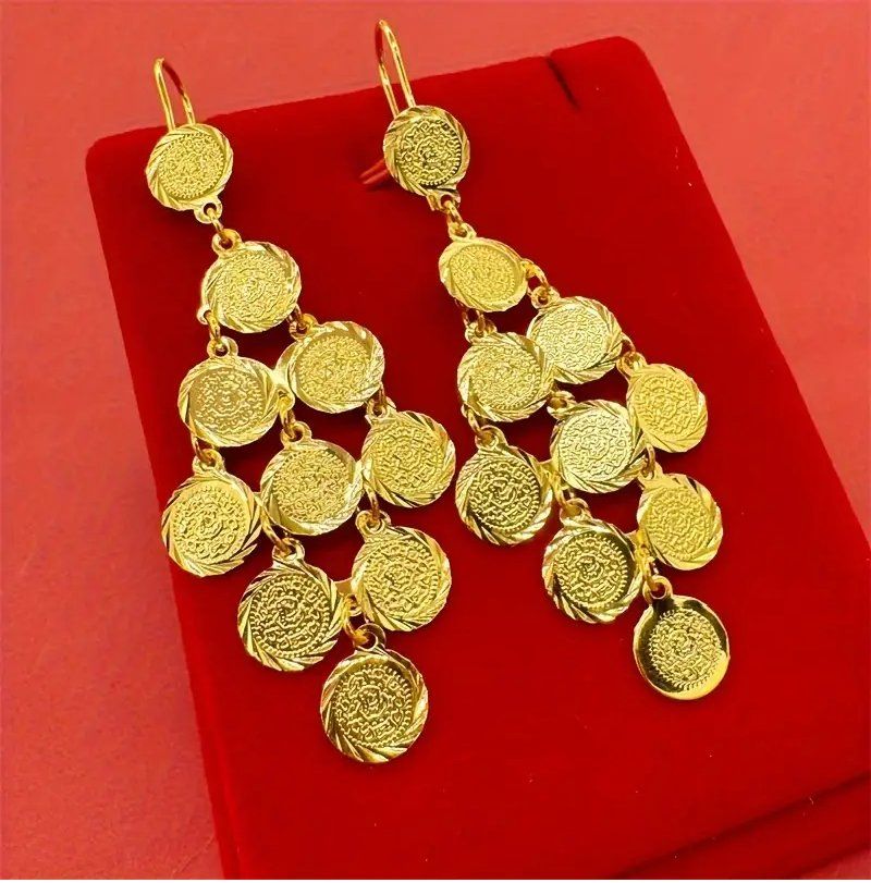 Ohrringe & -stecker: 24k vergoldete Münz Ohrringe  Statement - Chic – Neu und originalverpackt aus Glattbrugg von majuska01 4