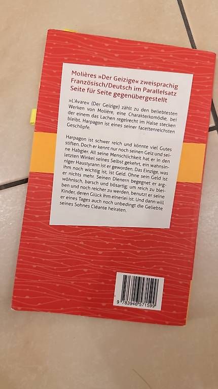 Libri: L'Avare der Geizige – Usato da Aarburg venduto da tim22.2 1