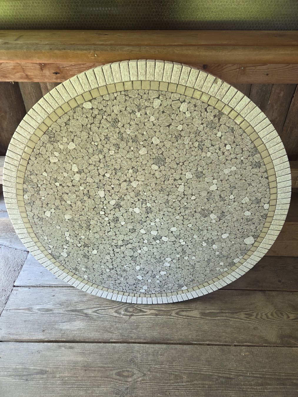 Piatti di portata: Gartentischplatte, Mosaik, Durchmesser 112cm, Top – Usato da Maur venduto da Siropin 6