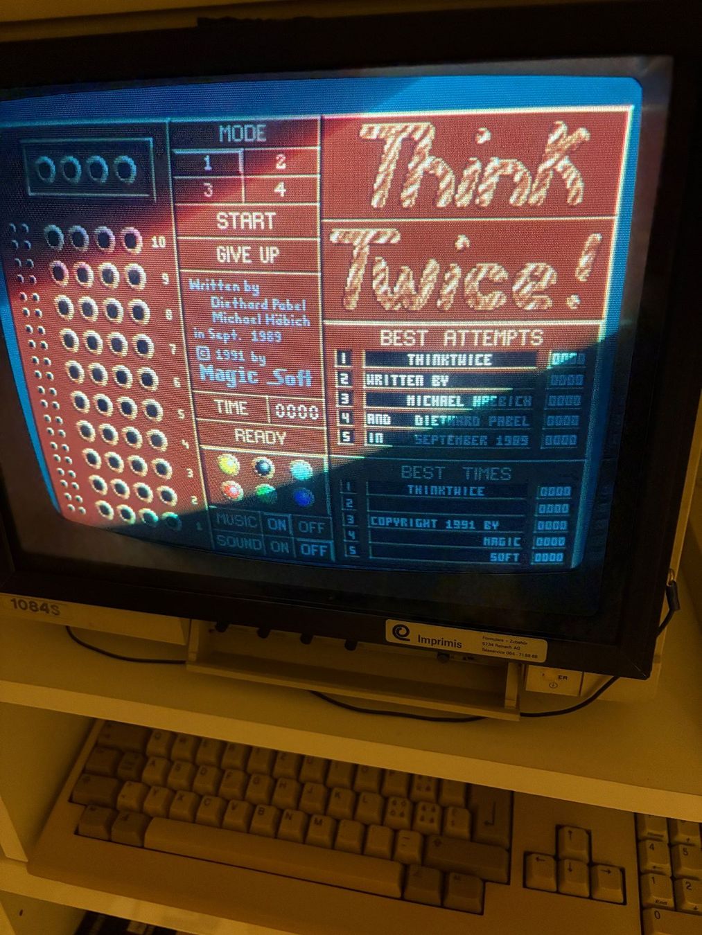 Giochi: Amiga Spiel: Think Twice – Usato da Niederhasli venduto da Manuf0 4