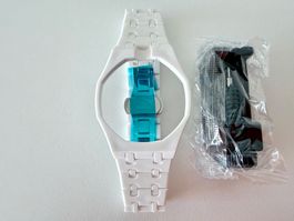 Bracelet polymère blanc+déployante pour Royal Pop HUIT BLANC