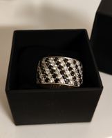 Très belle bague en argent 925 (  + onyx / zirconia )