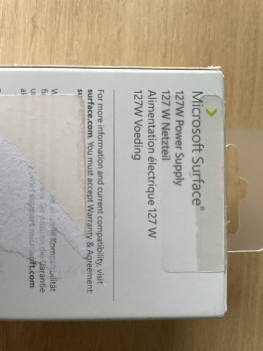 Ladegerät: Microsoft Surface Netzteil 127W Modell 1932 originalverpackt – Neu und originalverpackt aus Kirchdorf AG von sar_p9b7 5