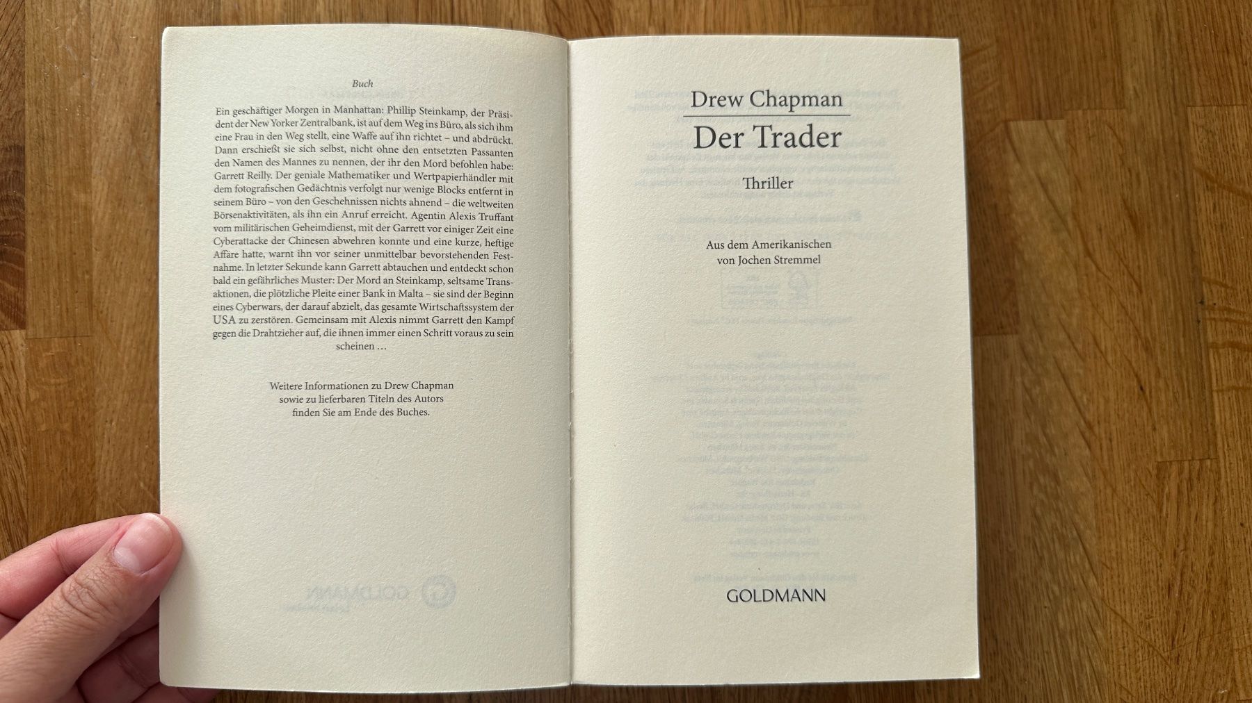Livres: Buch - Der Trader - Drey Chapman – D'occasion à Winterthur par Secondhand-Family 4
