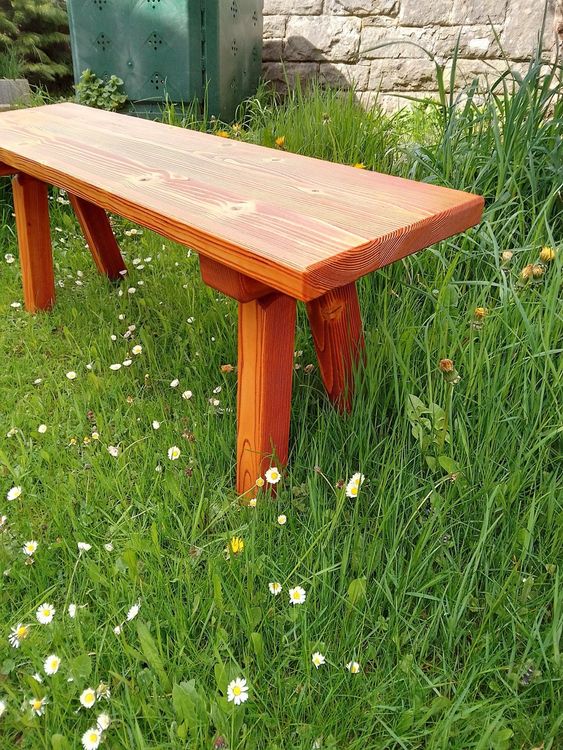 Holzbank, Gartenbank, wetterfest, Schweizer Holz 118 cm Kaufen auf