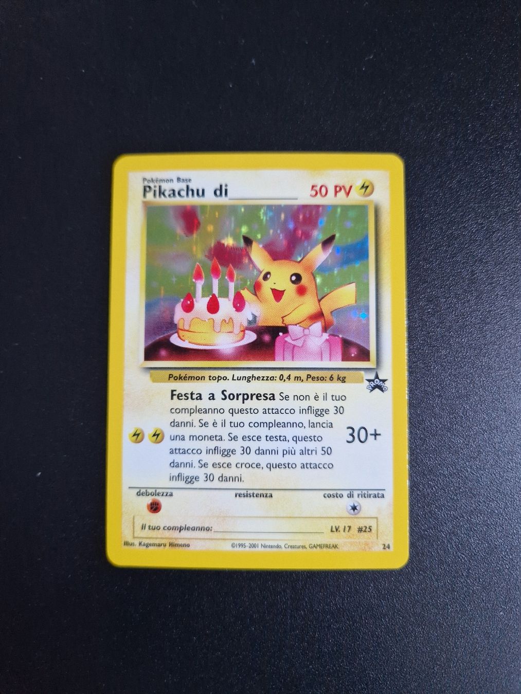 Pokémon Sammelbilder & Trading cards: Pikachu di compleanno black star promo – Neu (gemäss Beschreibung) aus Giubiasco von MrGru1992